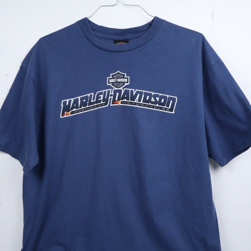 VTG Harley Davidson Orlando Florida Biker Motorcycle Gator Graphic T-Shirt 2XL